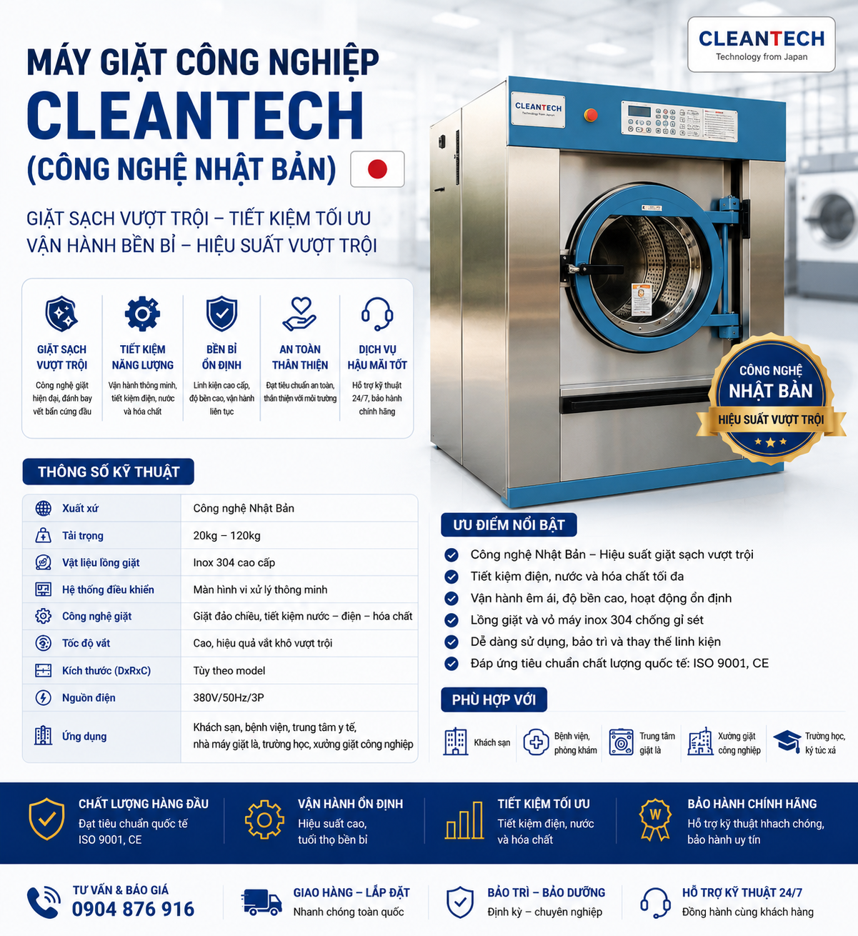 May_giat_cleantech_cho_khach_san_benh_vien